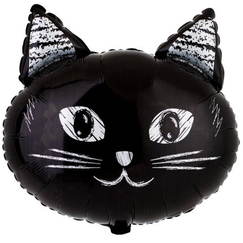 Шар фигура "Котики", черный