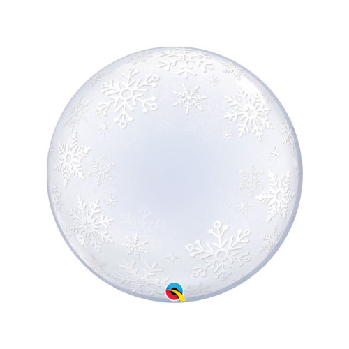 Шар BUBBLE "Снежинки"