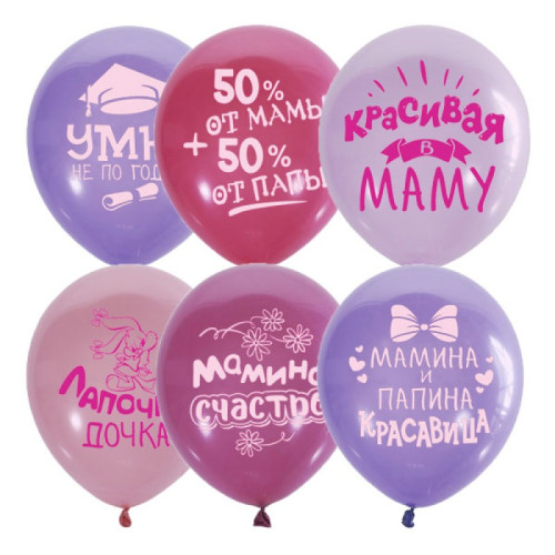 Шарик "Хвалебный для девочек"