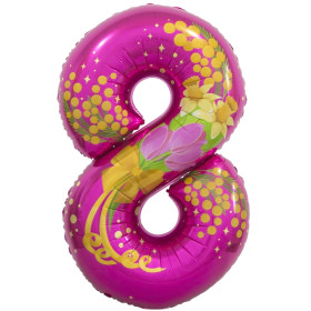 Шар цифра "8 Марта", фуше
