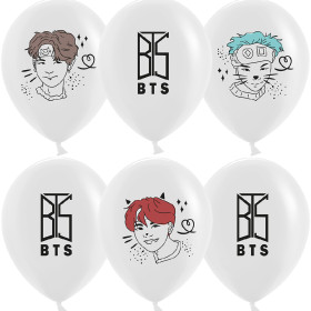 Латексный шар "K-POP, BTS"