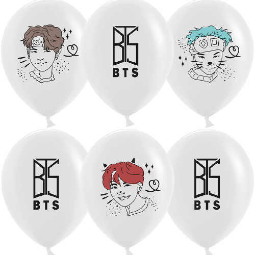 Латексный шар "K-POP, BTS"
