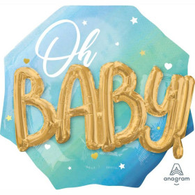 Шар Джамбо "Oh Baby. Буквы", мальчик
