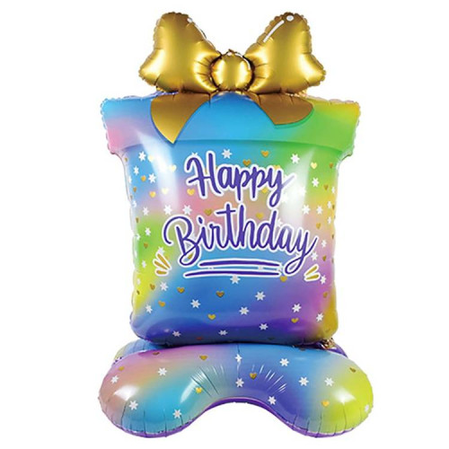 Ходячий шар "Подарок Happy birthday"