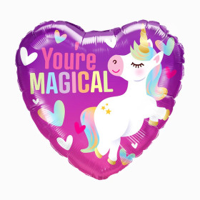 Шар сердце "Единорог. You're Magical"
