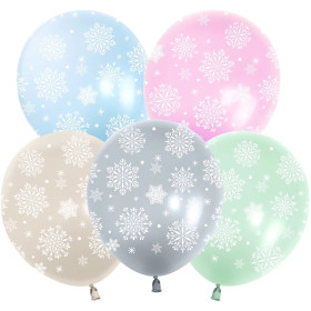 Латексный шар "Зимняя сказка", bubble кристалл
