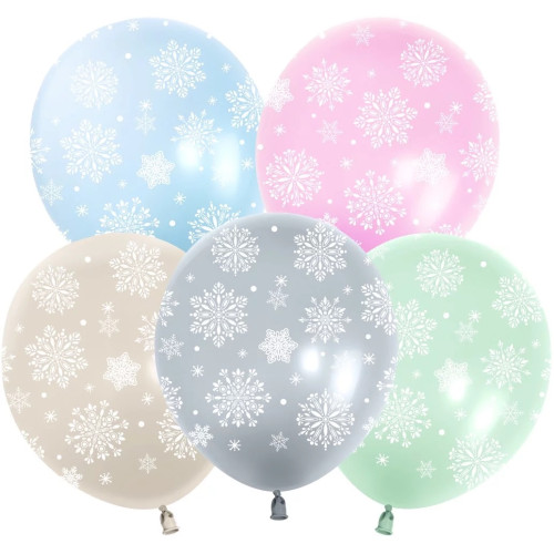 Латексный шар "Зимняя сказка", bubble кристалл