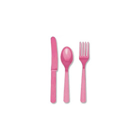 Столовые приборы розовые "Pink"