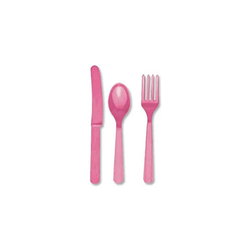 Столовые приборы розовые "Pink"