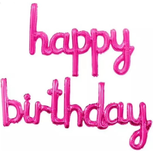 Буквы, Мини-Надпись "Happy Birthday", фуше