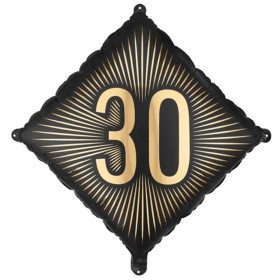 Шар ромб "РОМБ 30 Black Gold" ПД