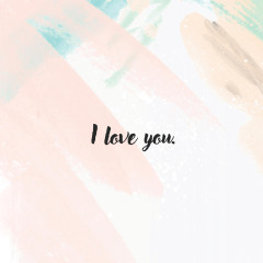 Поздравительная открытка "I Love You"