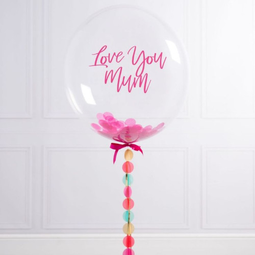 Прозрачный шар "Love you mum"