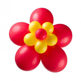 Цветок из воздушных шариков