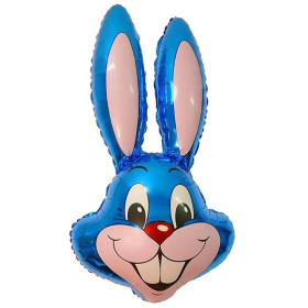 Шар фигура "Кролик", синий
