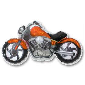 Шар фигура "Мотоцикл оранжевый"