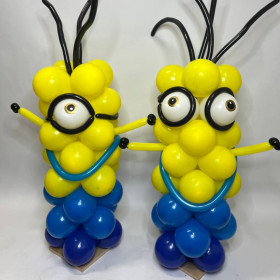 Арка из шаров "Миньоны" с поинтами