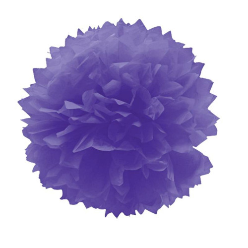 Помпон бумажный фиолетовый