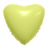 Шар Сердце лимон 48 см, сатин