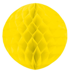 Бумажный шар-соты желтый