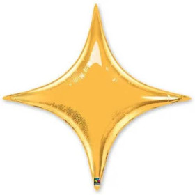 Звезда 4х-конечная 94 см, золото