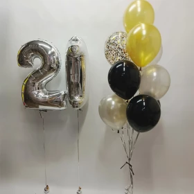 Композиция из шаров "На 21 год"