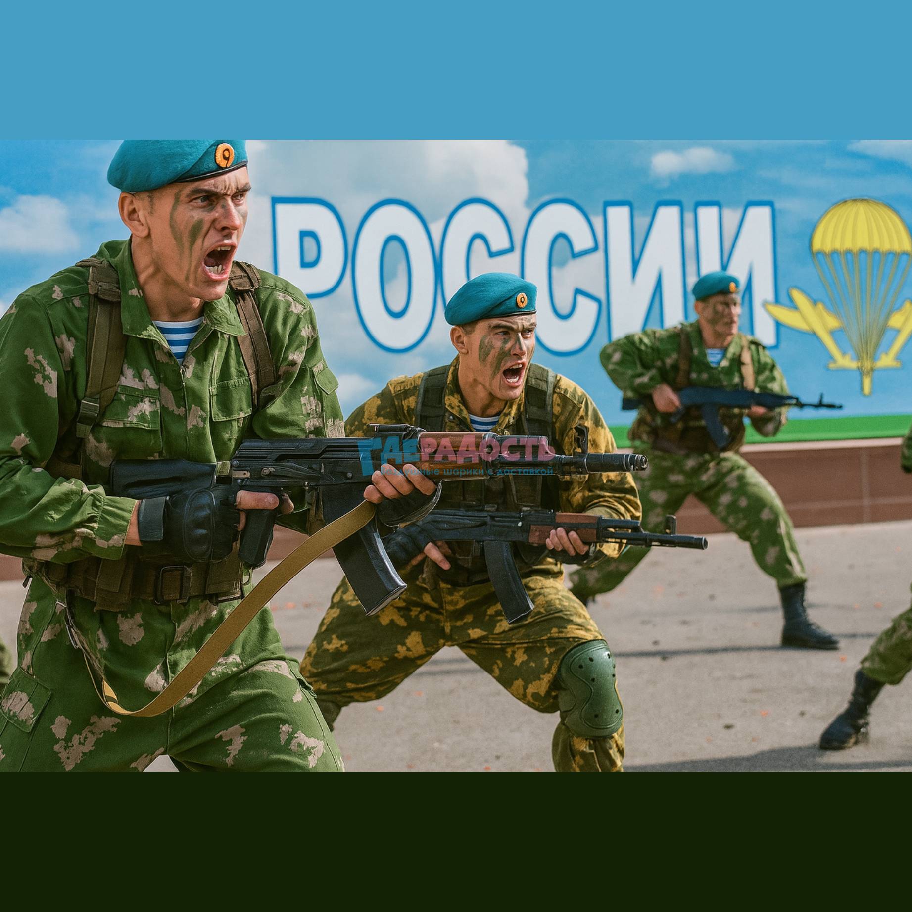 день ВДВ показательное выступление