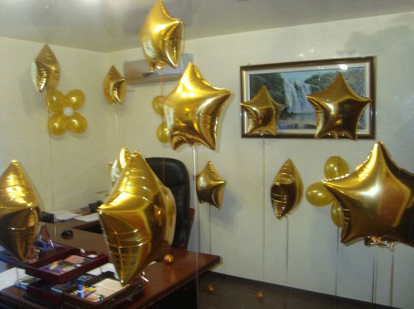фольгированные шары в офис