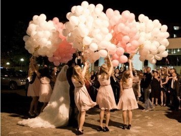 воздушные шары на финал свадьбы