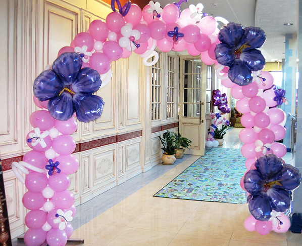 Декоративная арка с воздушными шарами для вашего праздника